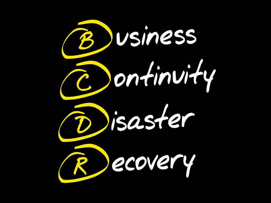 BCDR - Business Continuity Disaster Recovery acronym business concept
